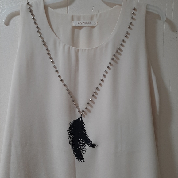 Sleeveless blouse - Picture 4 of 7